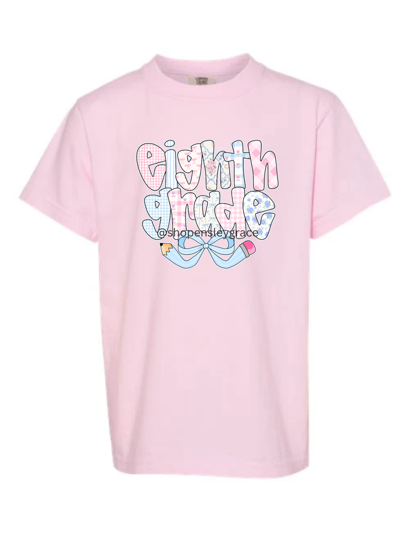 Pencil Bow Grade Level tee