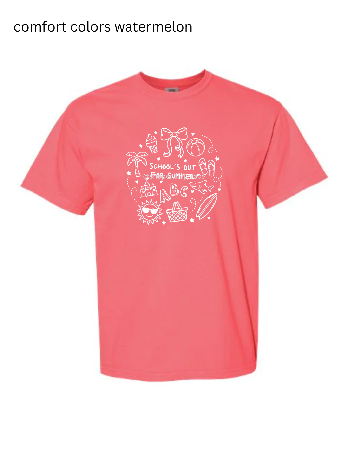 Schools Out For Summer Doodle Tee