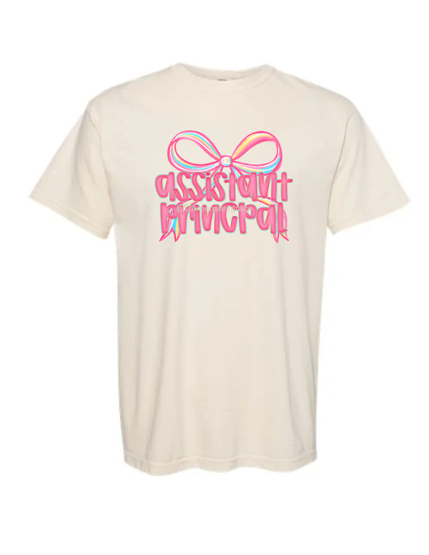 Assistant Principal with Pink Bow