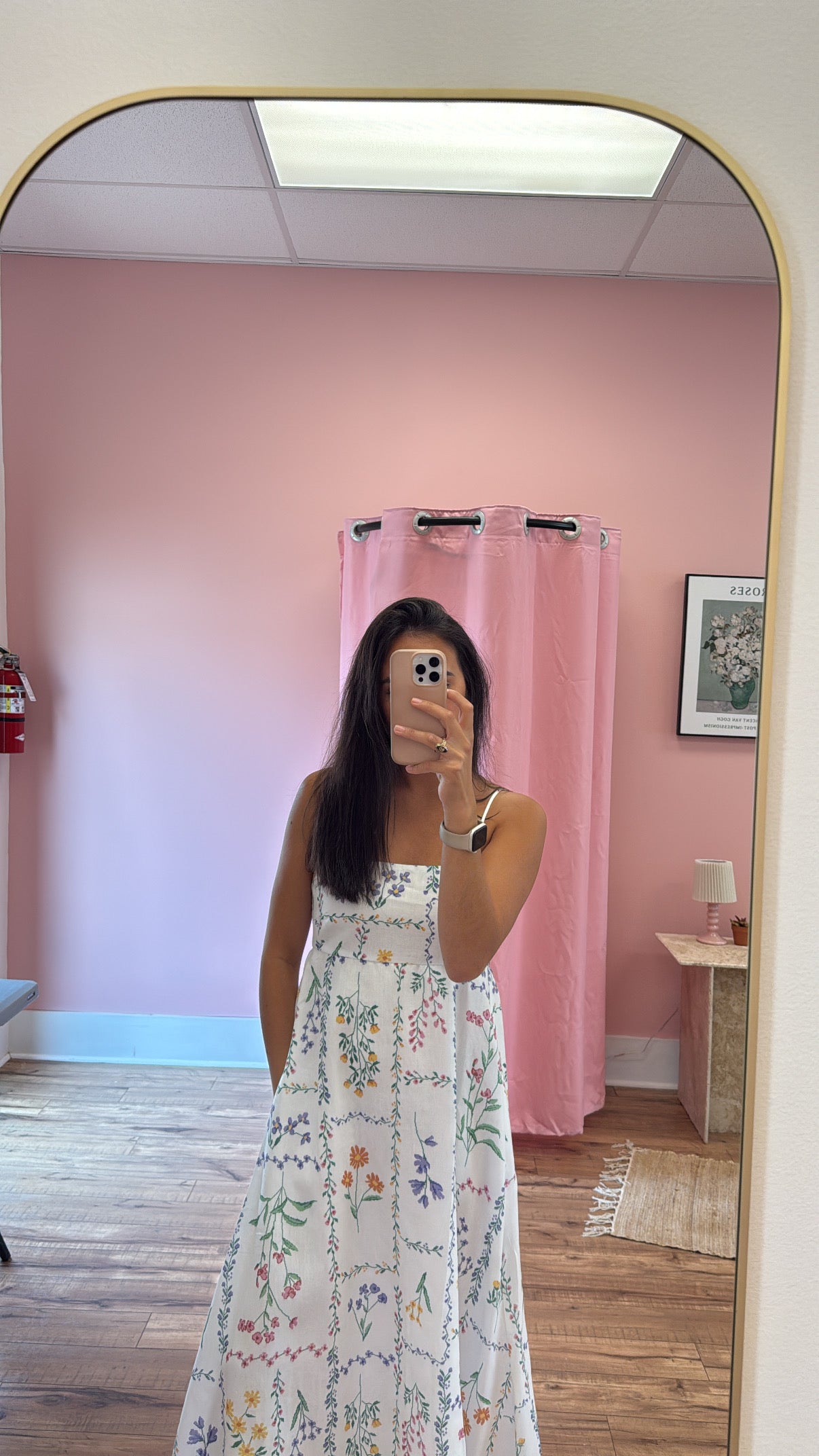 Flower Printed Midi Dress
