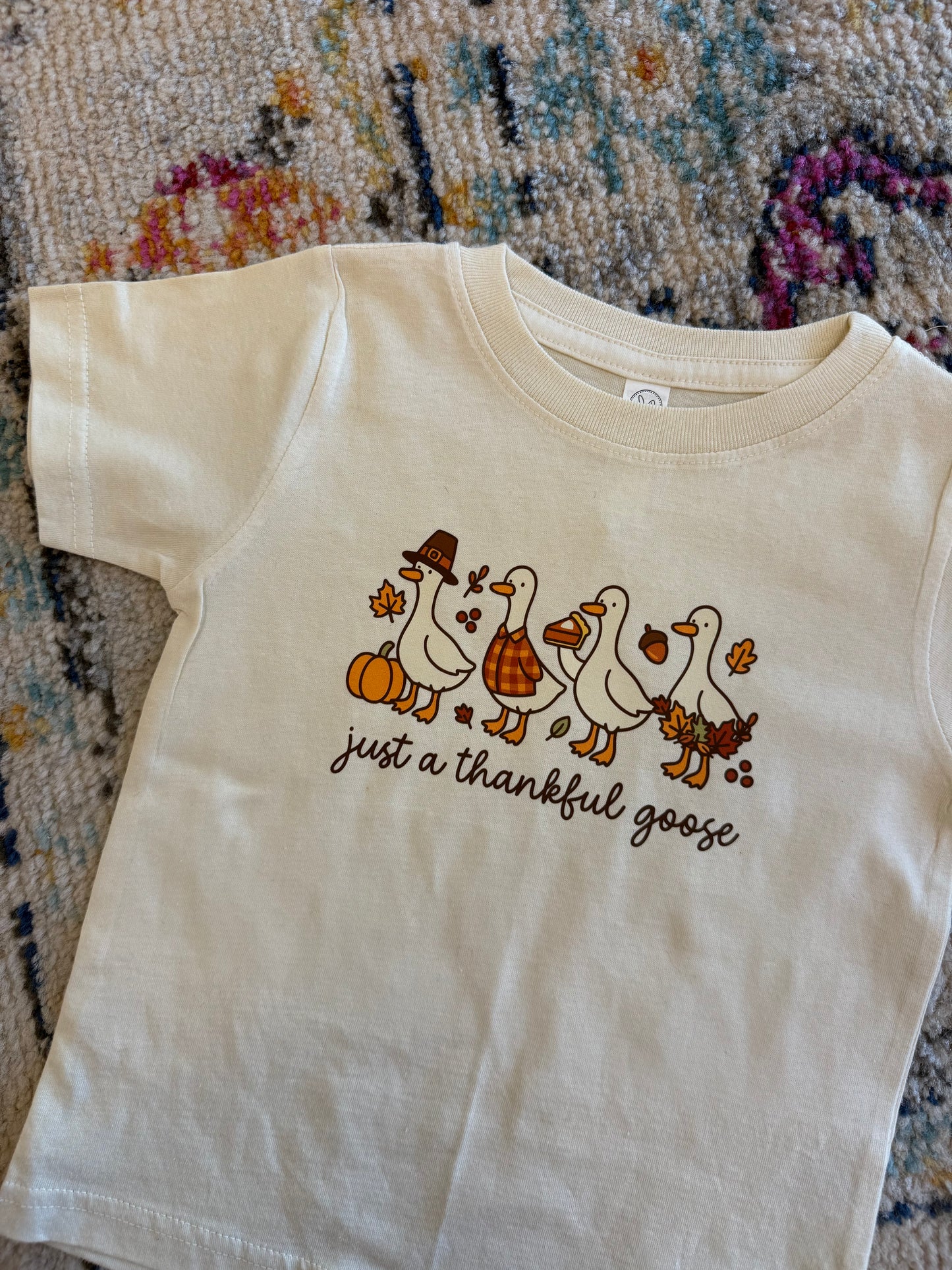 Kids Thankful Goose Tee