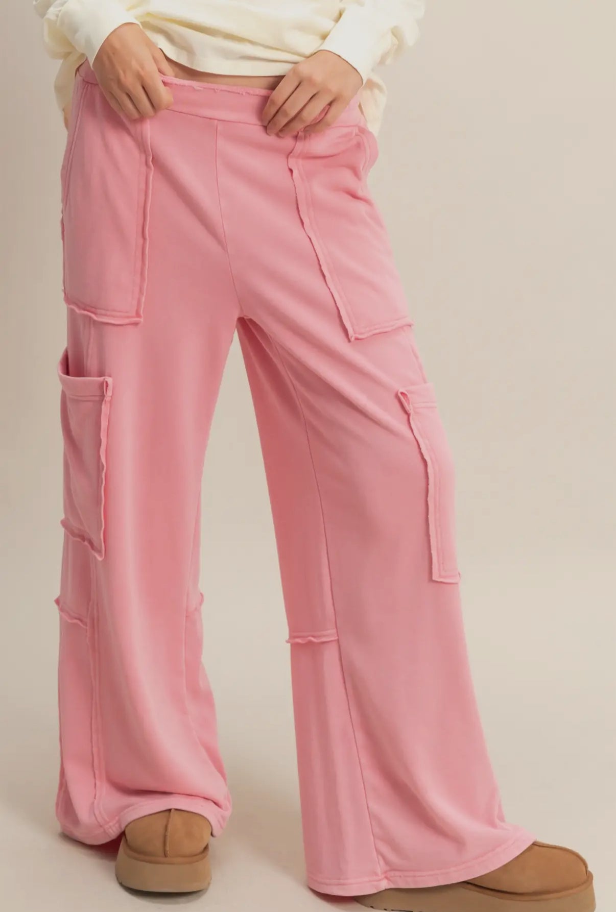 Mineral Washed Oversized Utility Sweatpants