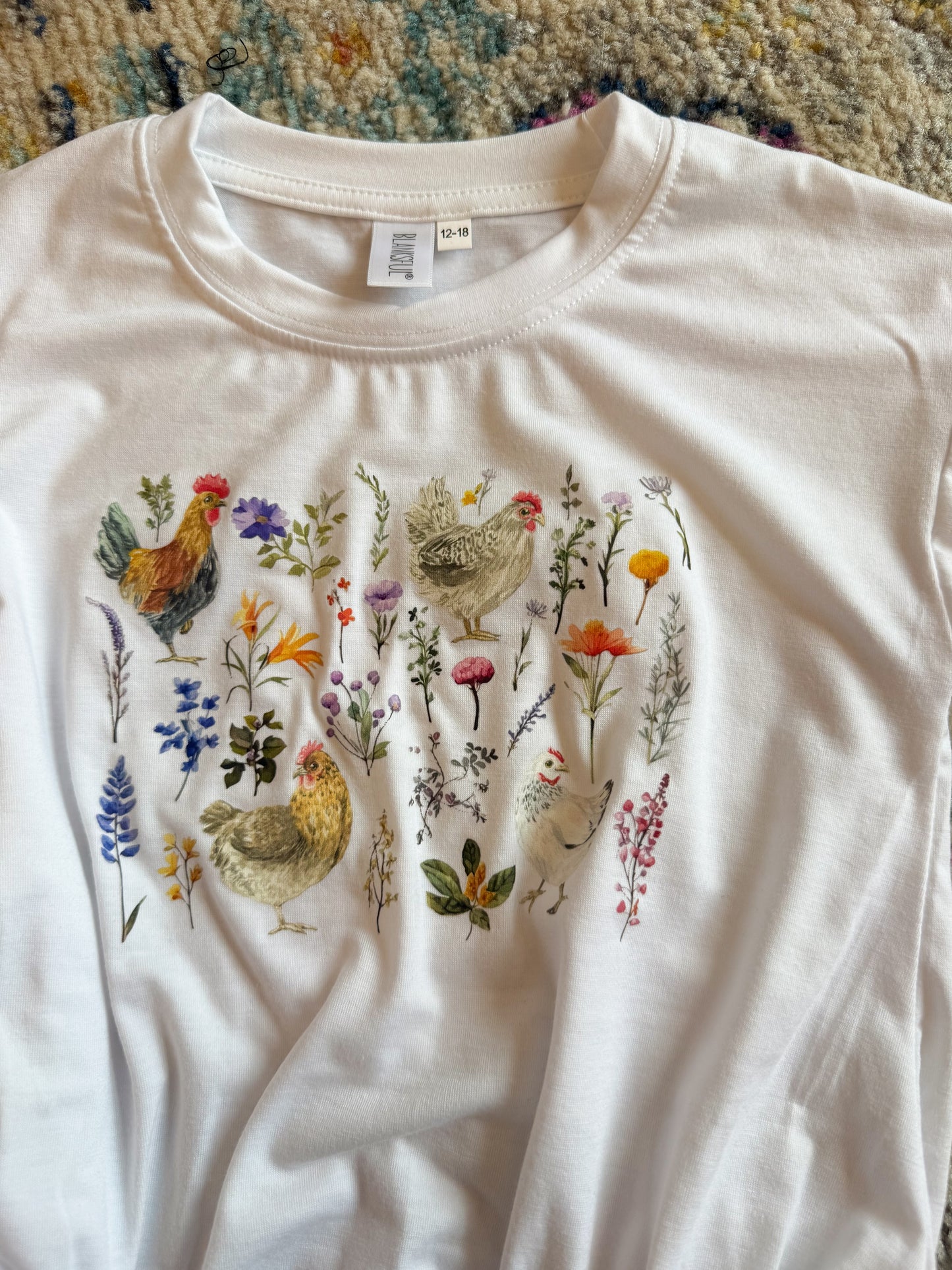 Floral Chicken Bubble
