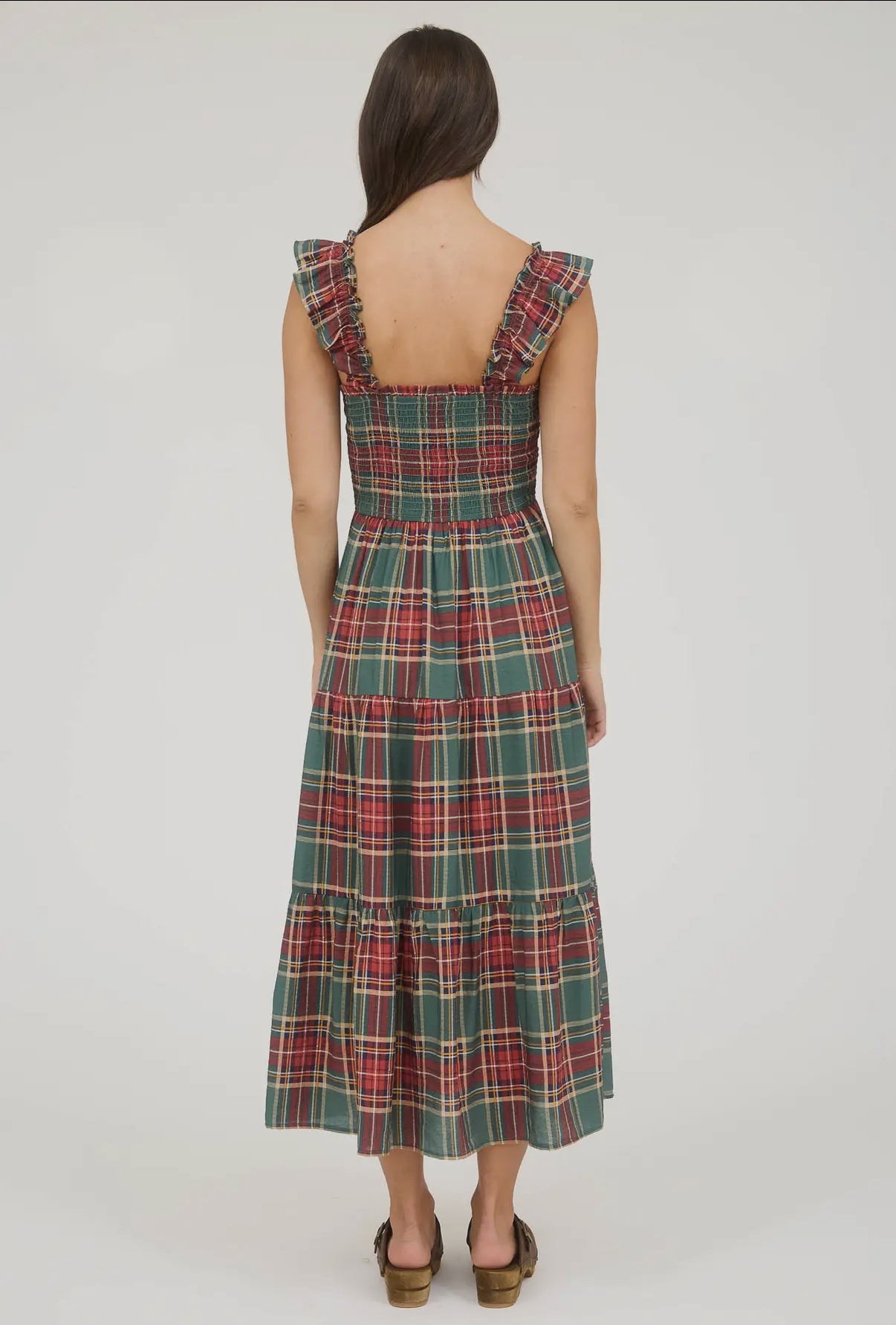 Plaid Midi Dress