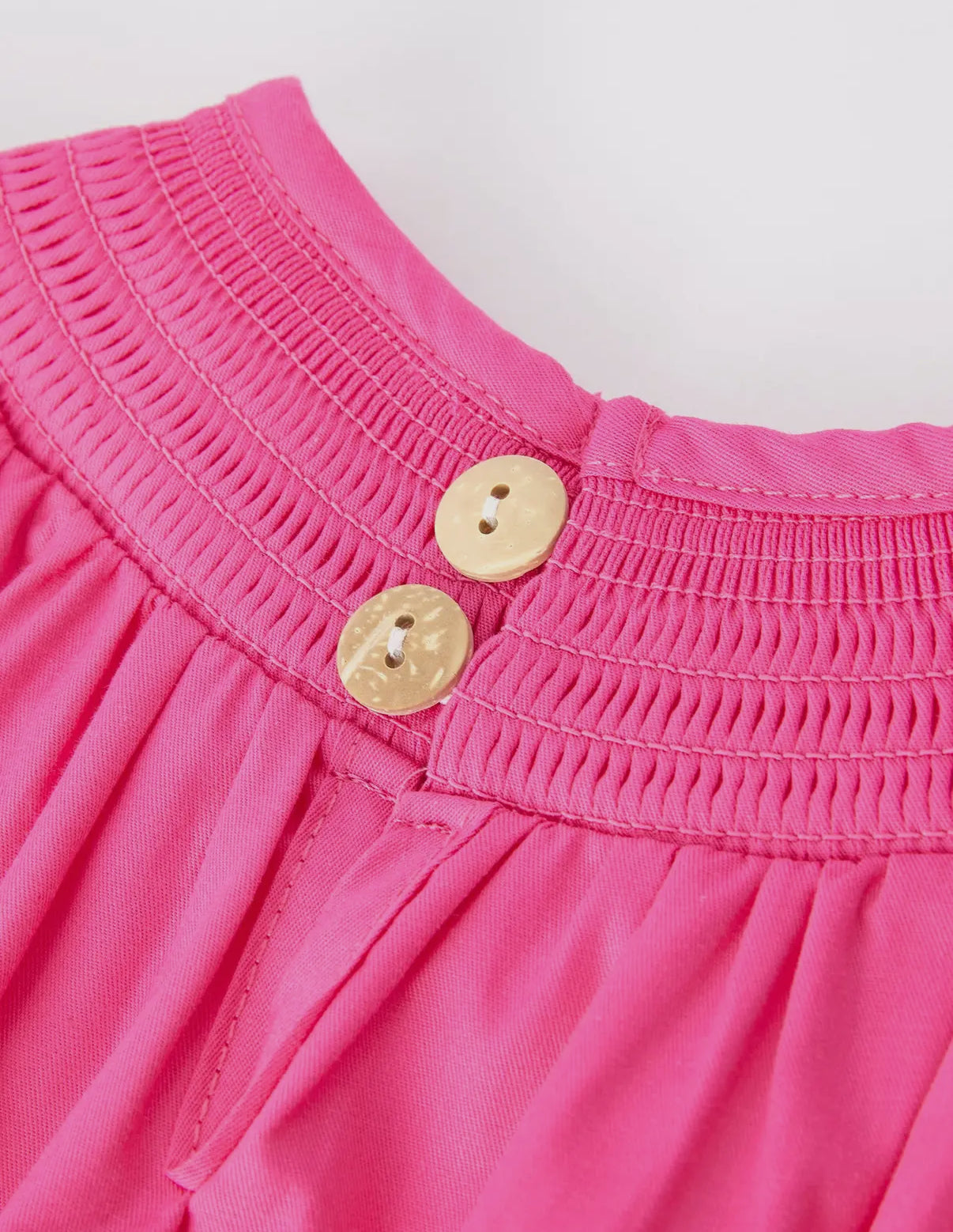 Girls Bow Smocked Embroidery Dress