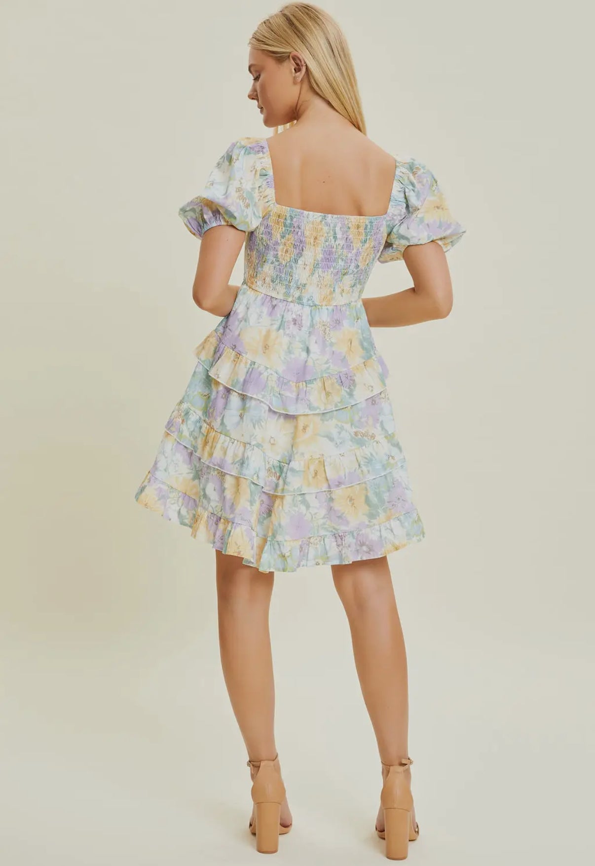 Watercolor Floral Dress