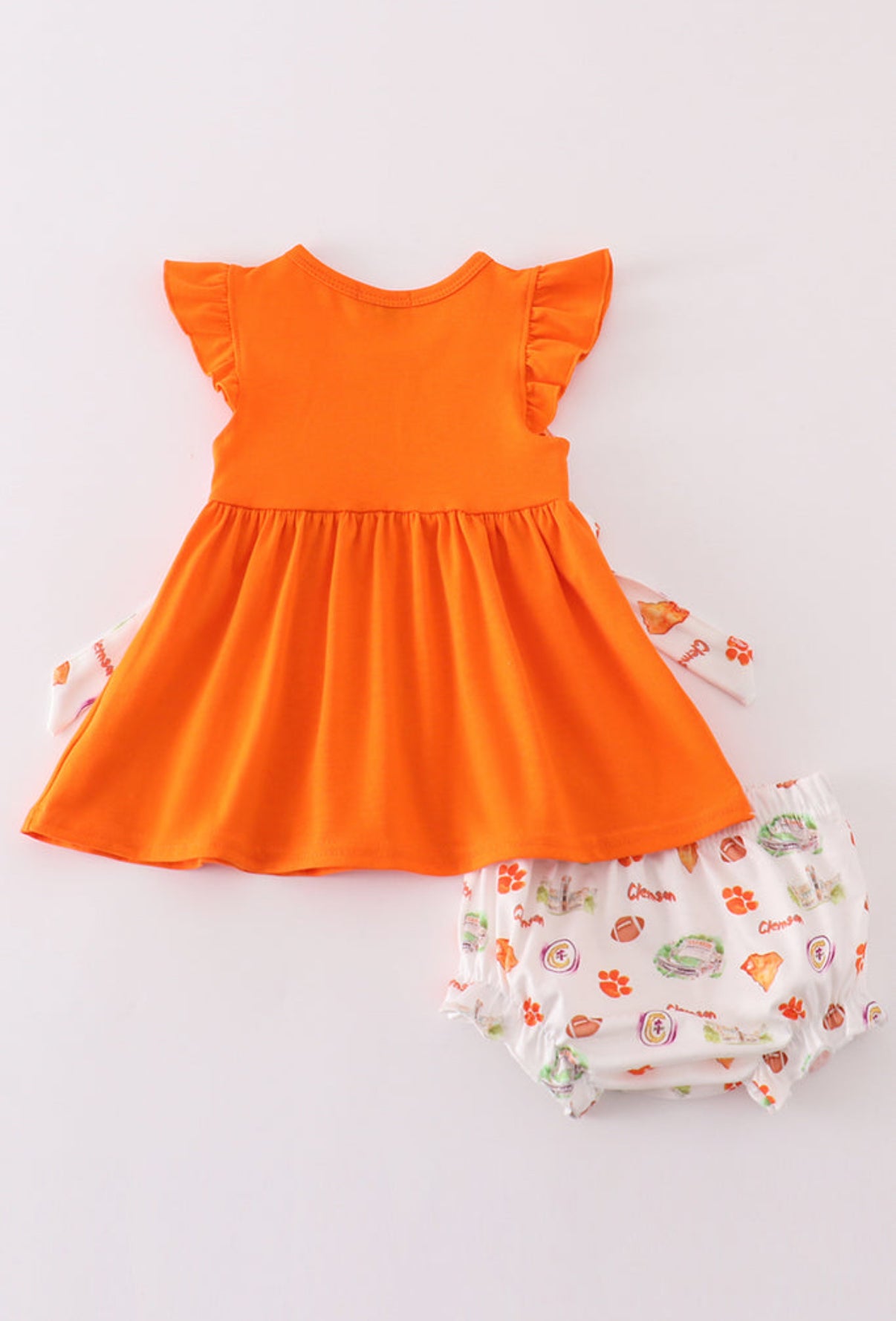 Clemson Embroidery Bloomer Set