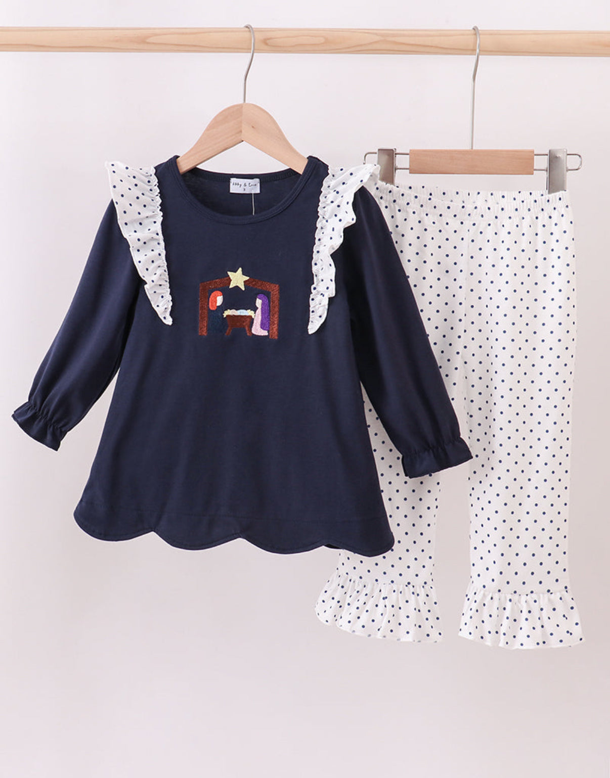 Nativity Ruffle Pants Set