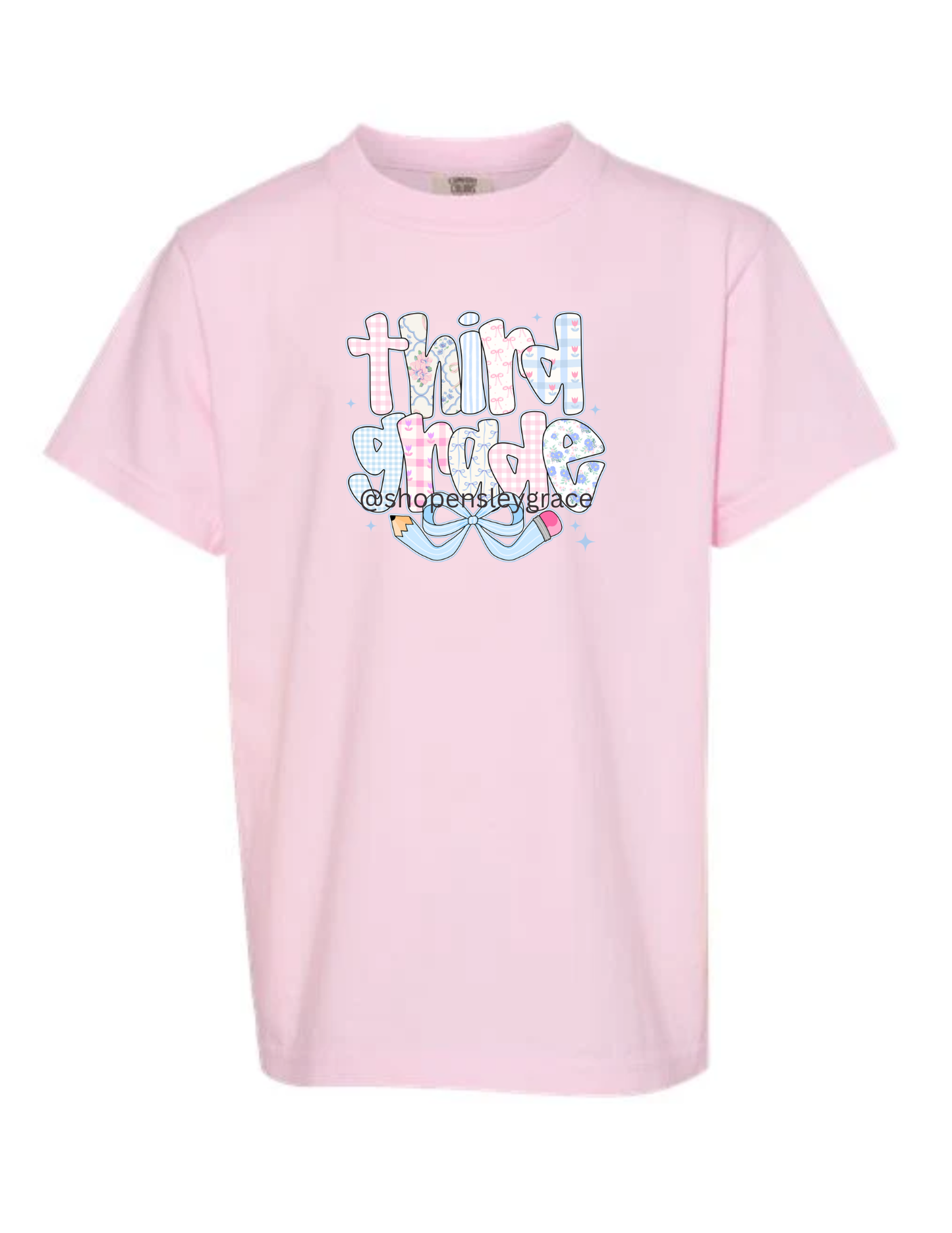Pencil Bow Grade Level tee