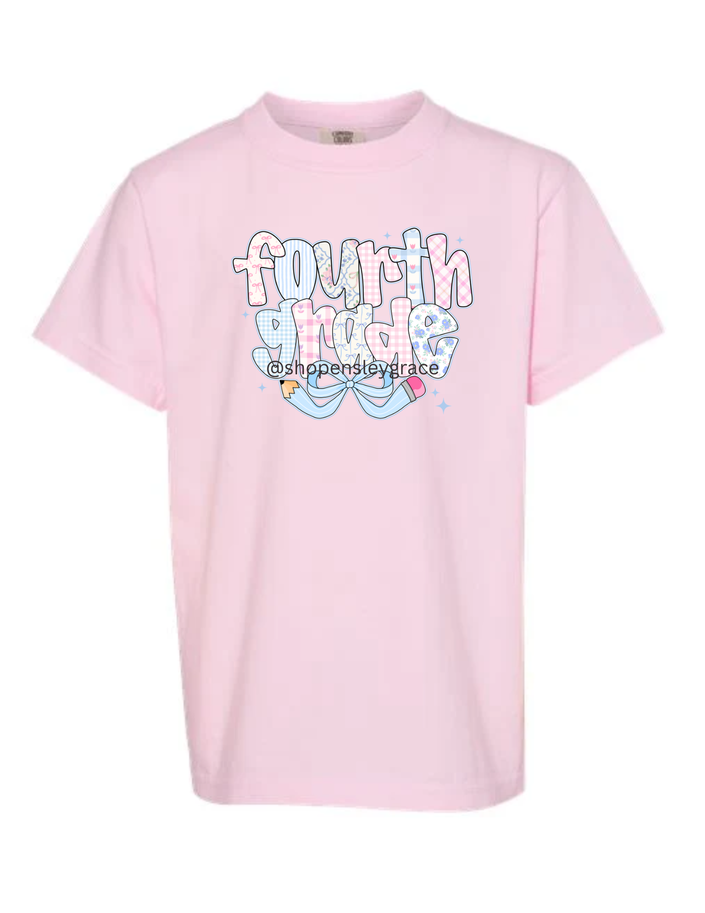 Pencil Bow Grade Level tee