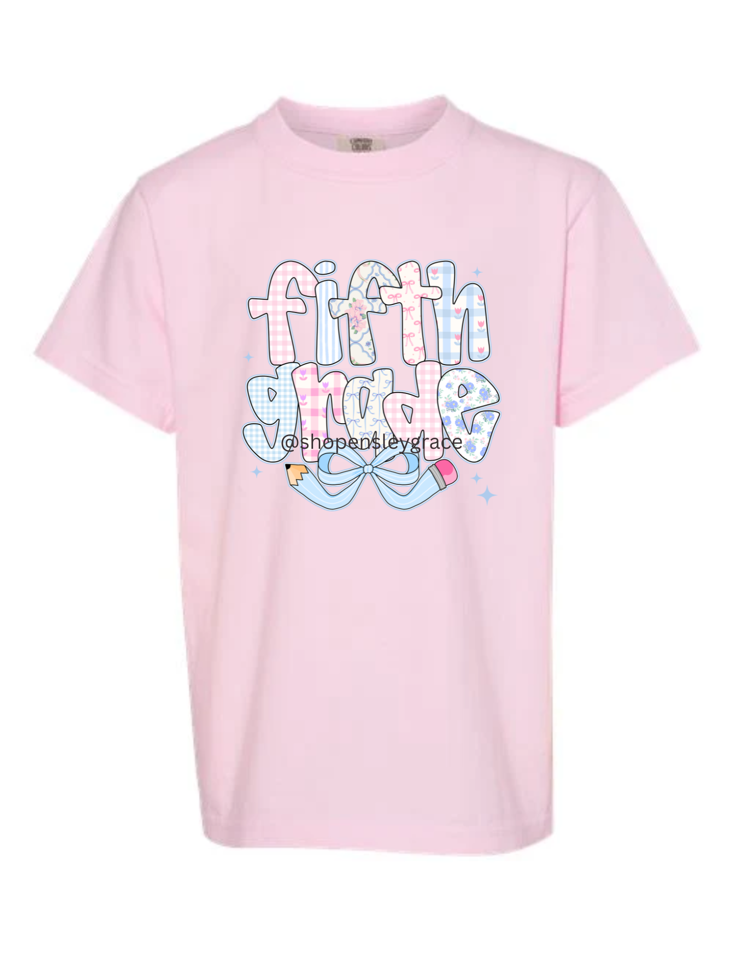 Pencil Bow Grade Level tee