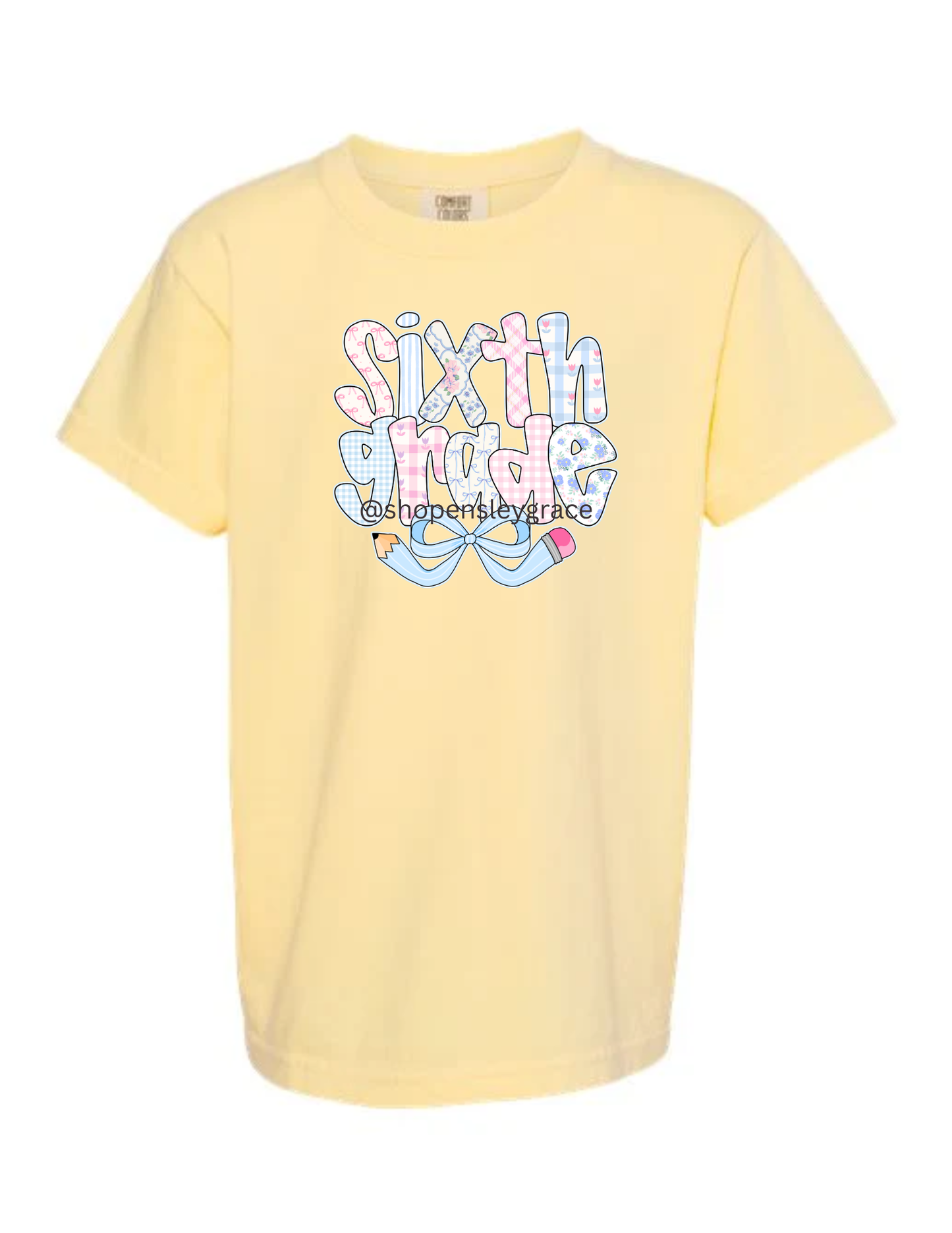 Pencil Bow Grade Level tee
