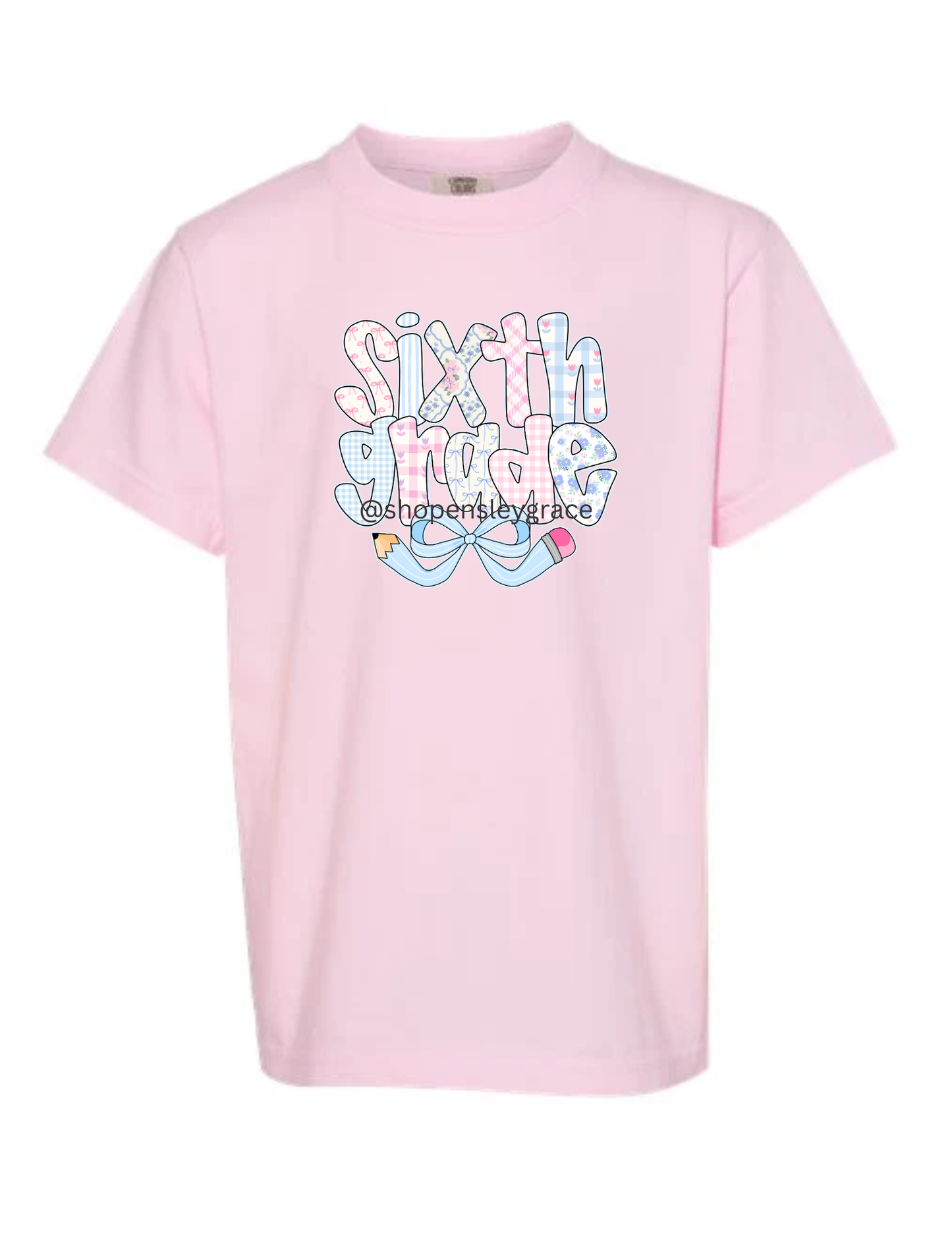 Pencil Bow Grade Level tee