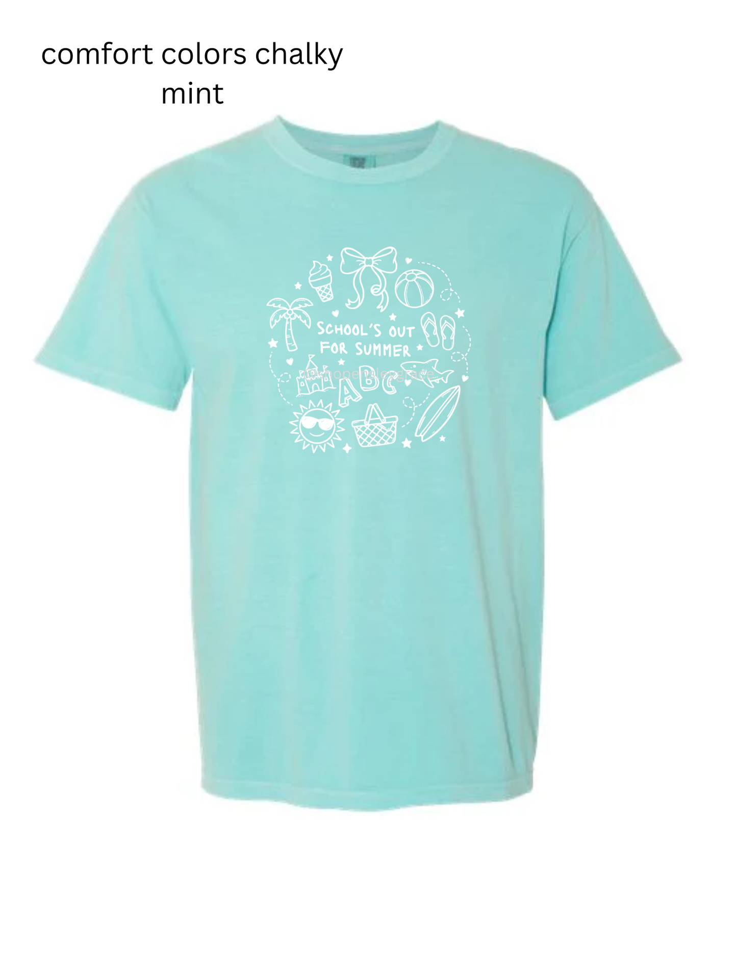 Schools Out For Summer Doodle Tee