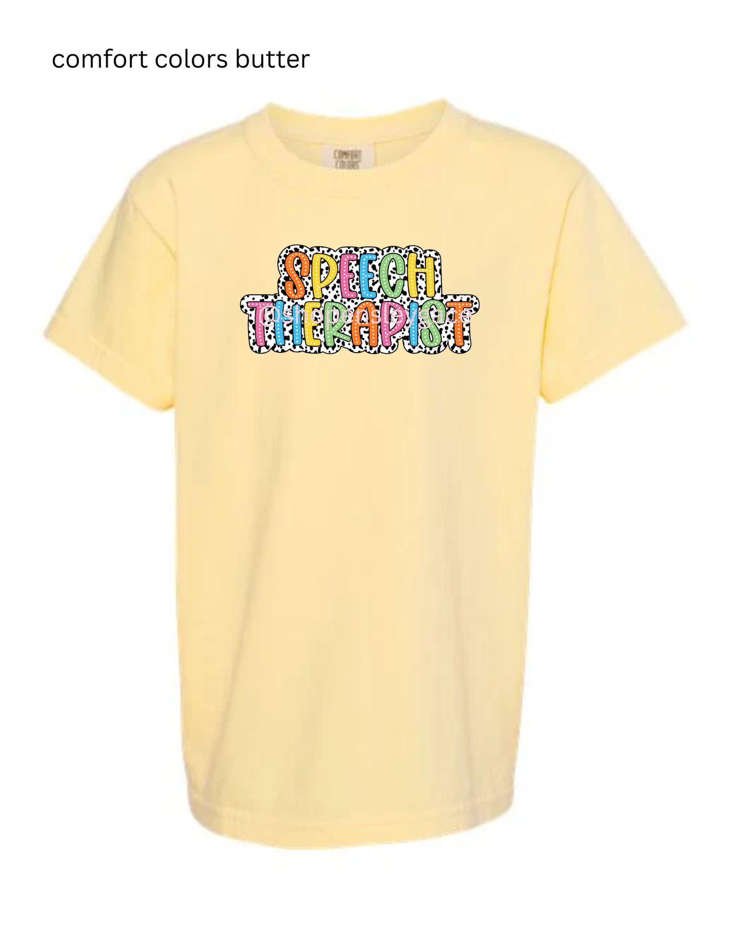 Speech Therapist Dalmatian Tee