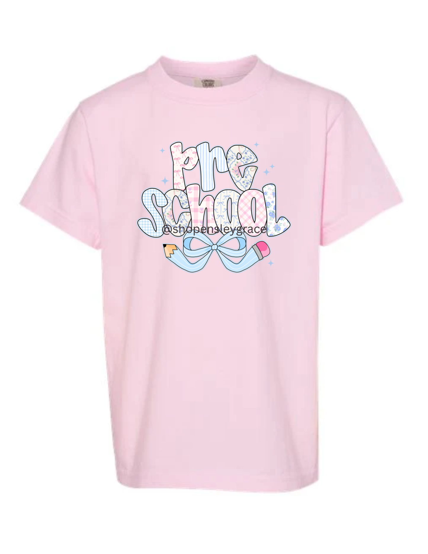 Pencil Bow Grade Level tee