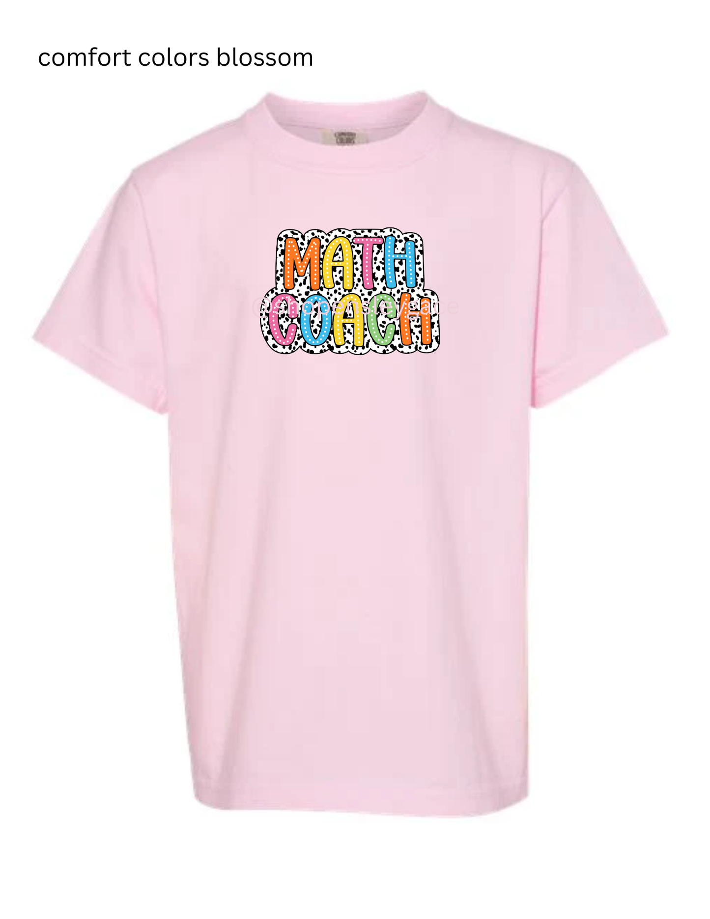 Math Coach Dalmatian Tee