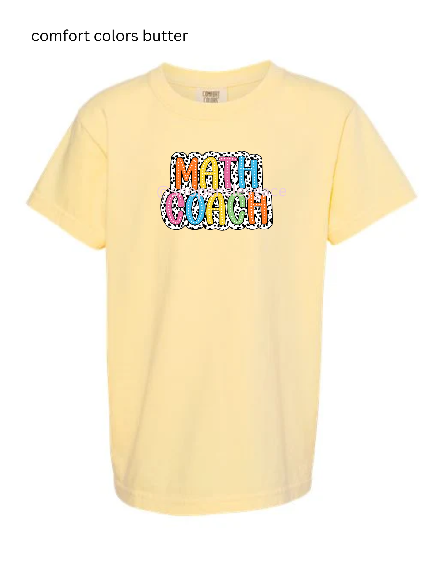 Math Coach Dalmatian Tee