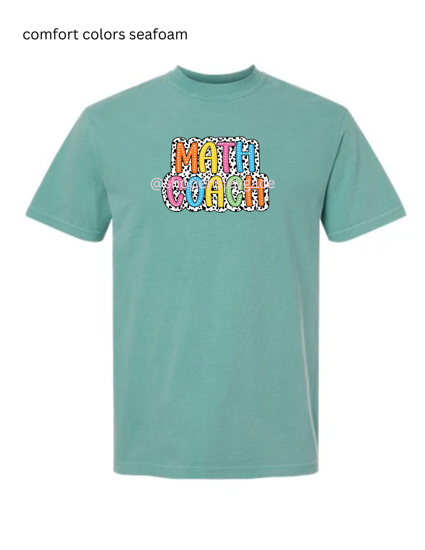 Math Coach Dalmatian Tee