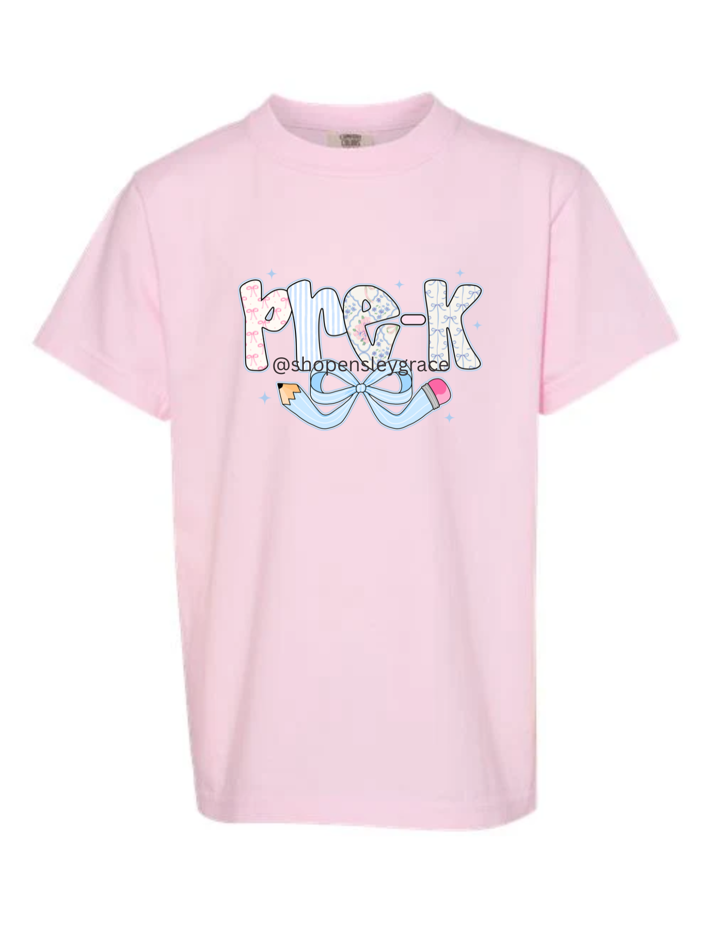 Pencil Bow Grade Level tee