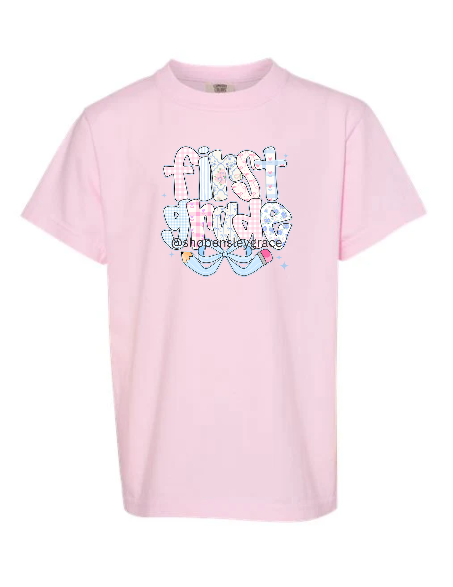 Pencil Bow Grade Level tee