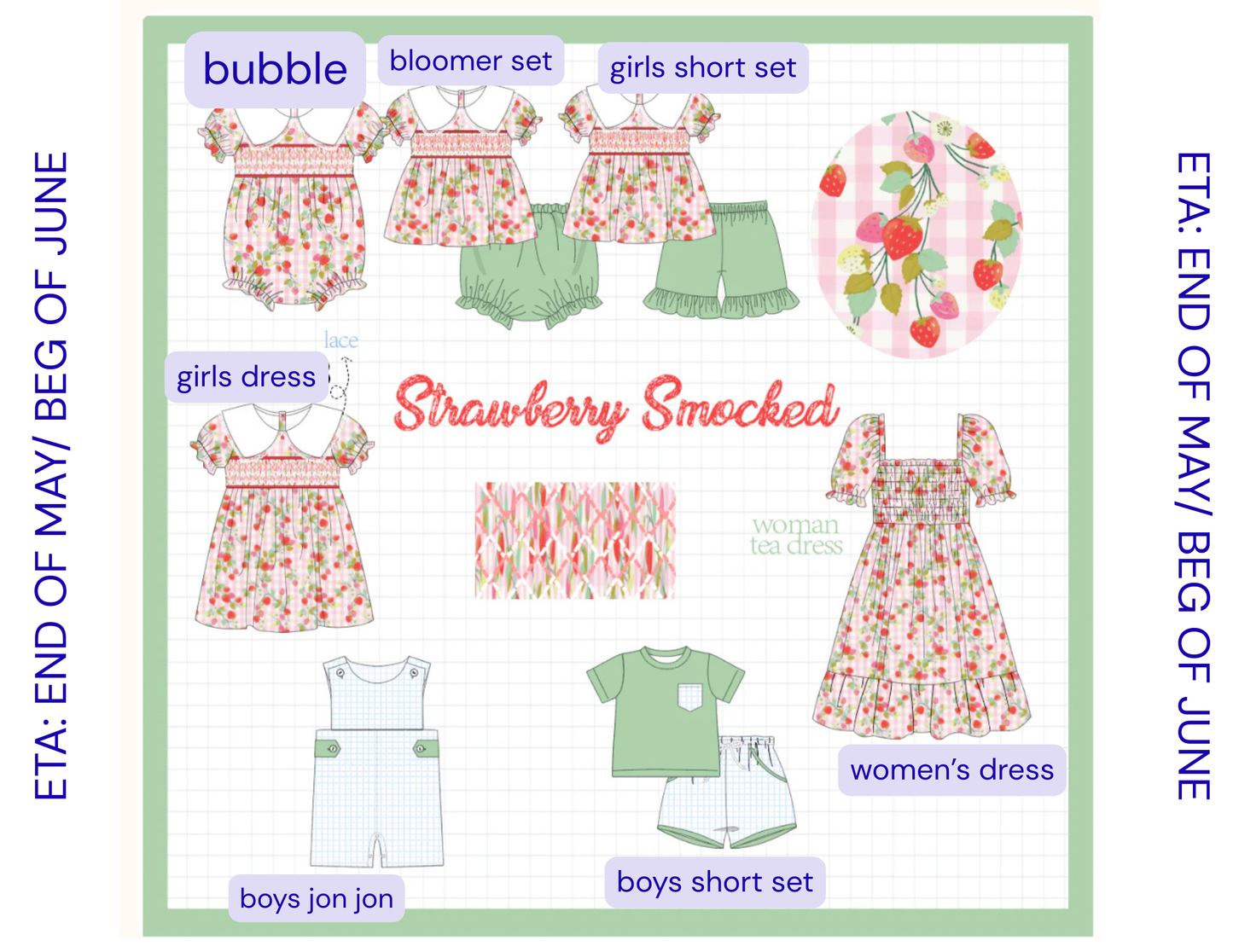 Strawberry Smocked