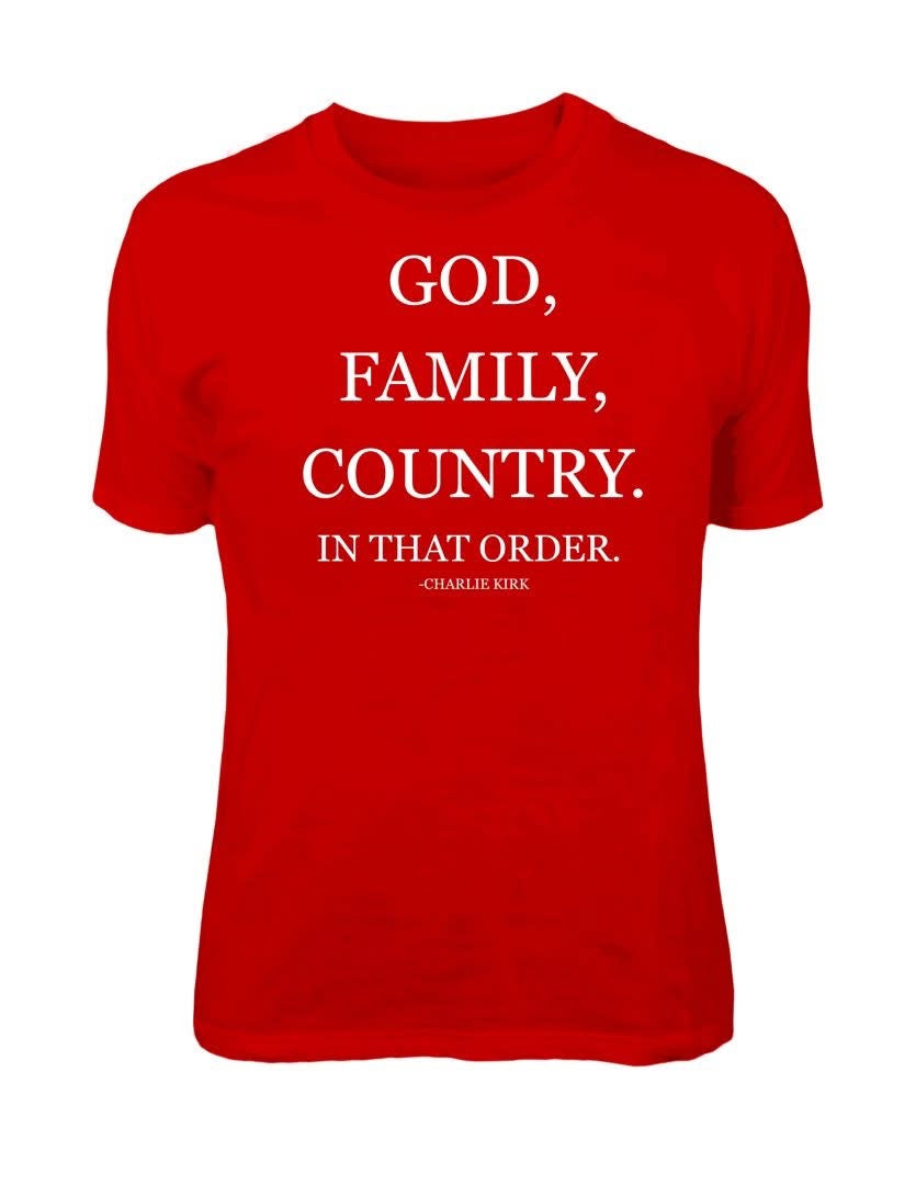 God, Family, Country Tee