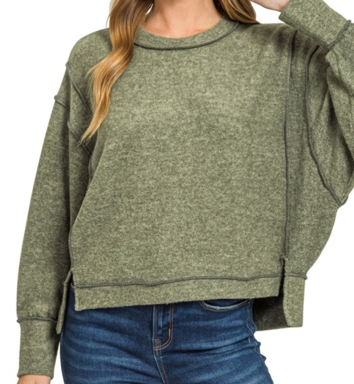 Olive Oversized Sweater