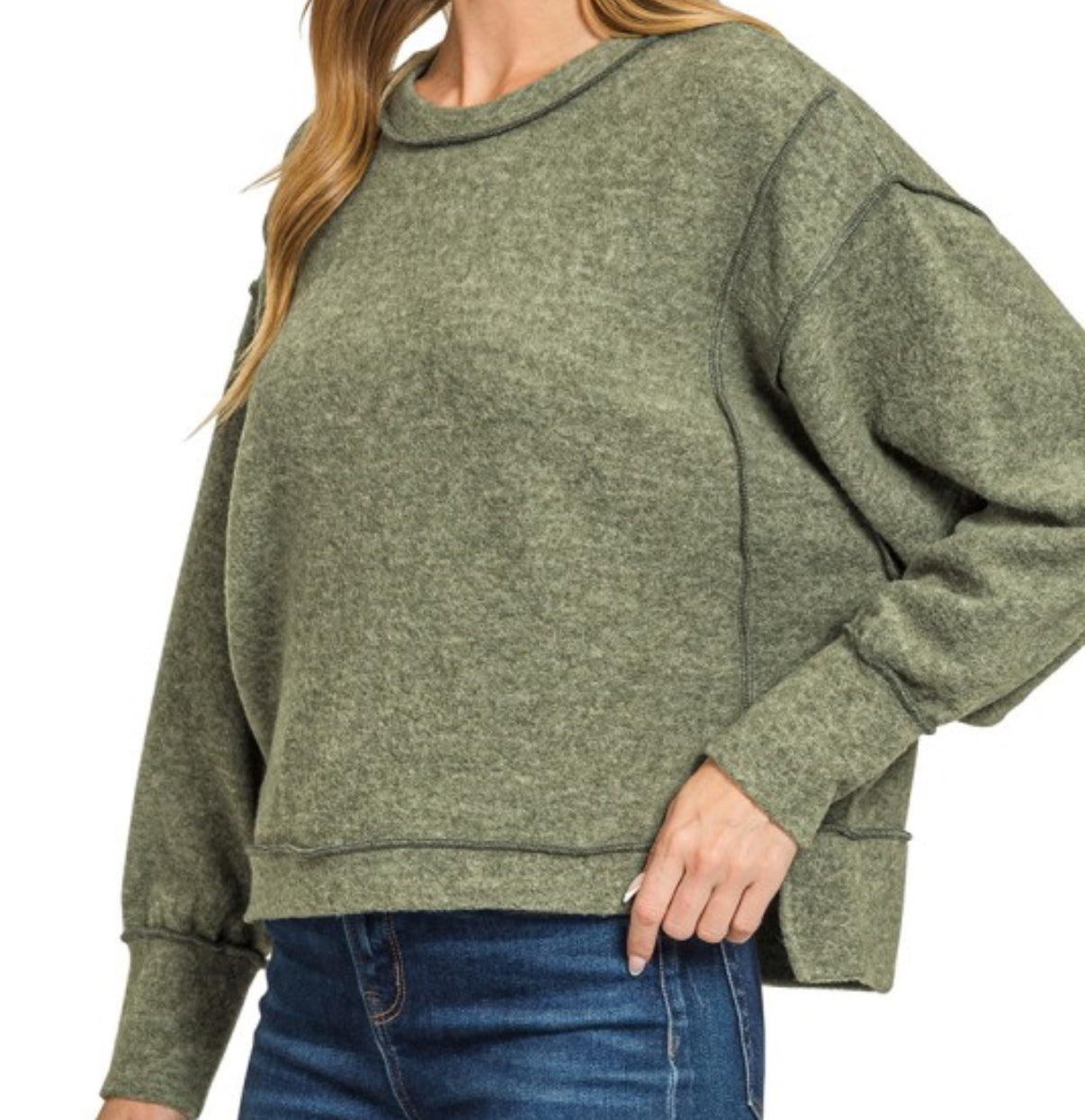 Olive Oversized Sweater