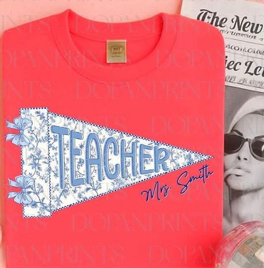 Teacher Banner Tee