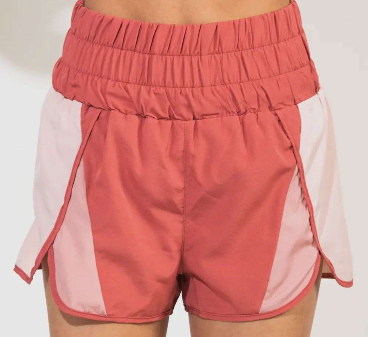 Color Block Running Shorts