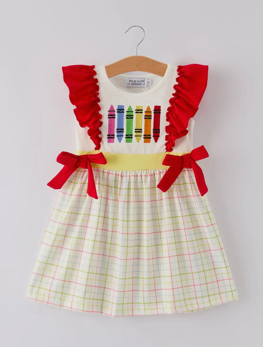 Crayon Embroidered Dress