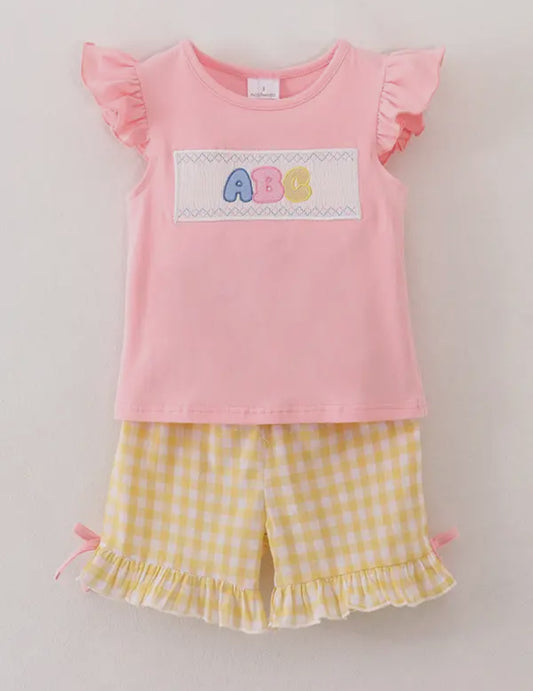 Girls ABC Ruffle Set