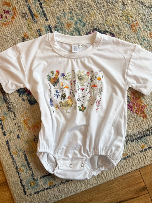 Floral Chicken Bubble