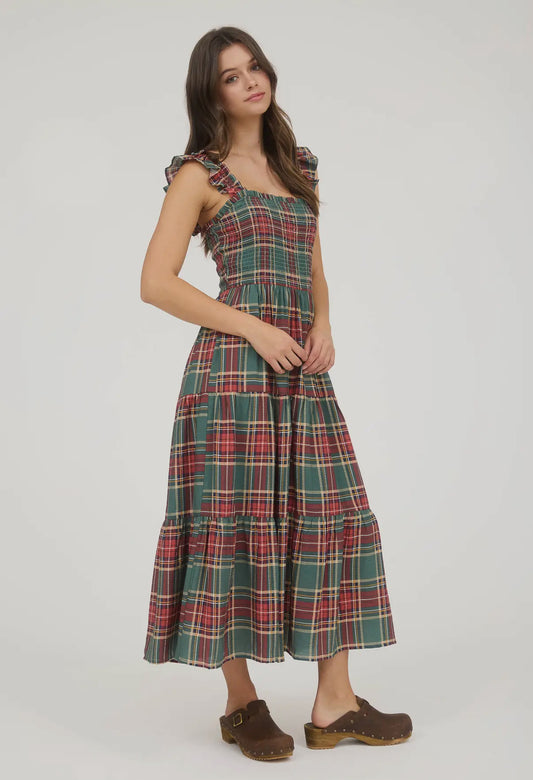 Plaid Midi Dress