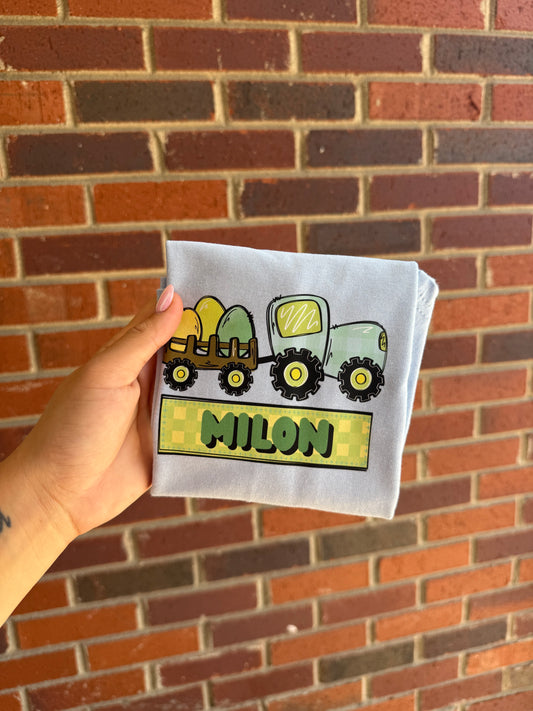 Easter Tractor tee