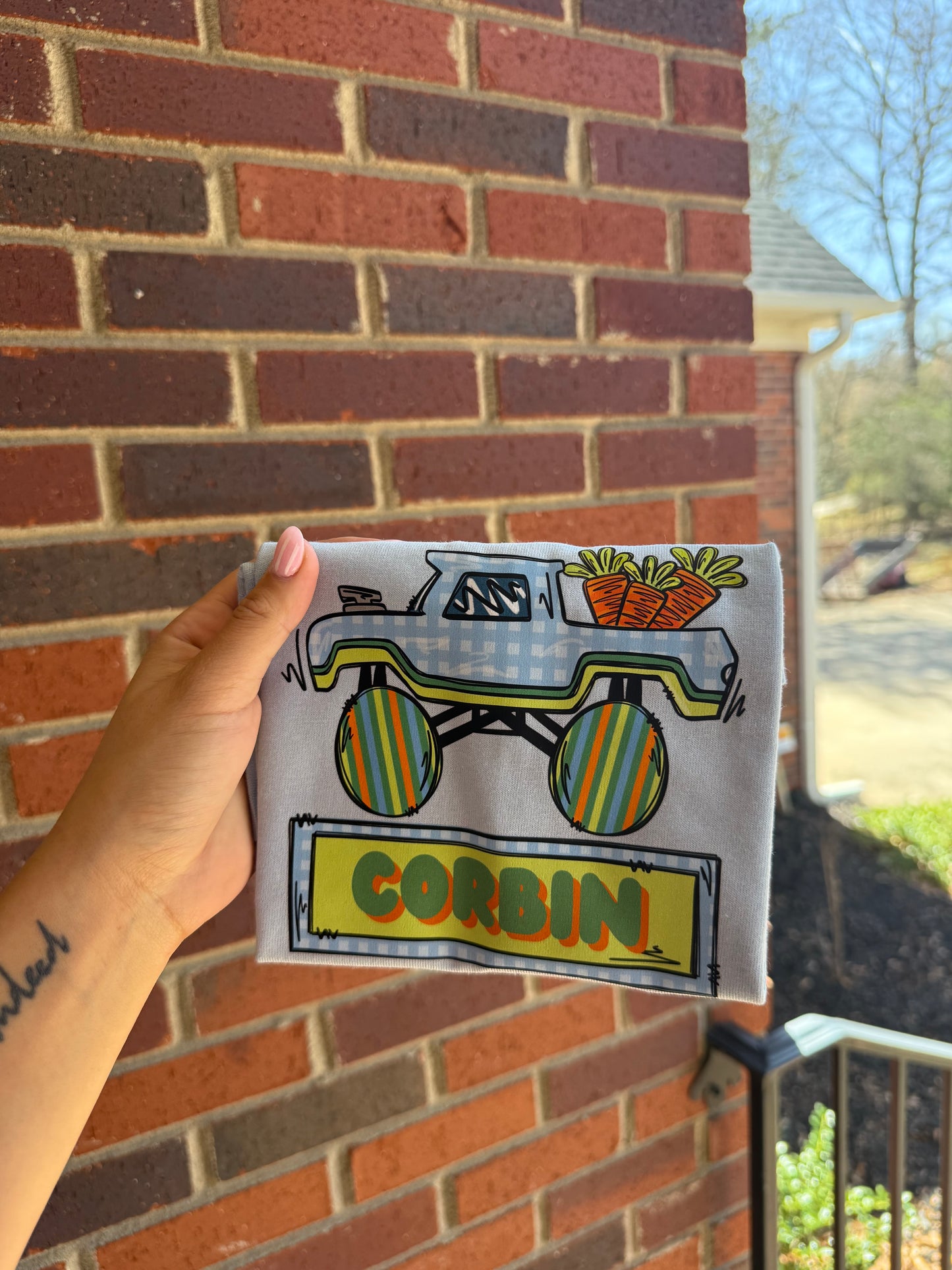 Easter Tractor tee